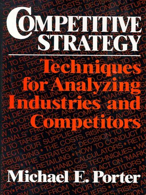 Title details for Competitive Strategy by Michael E. Porter - Wait list